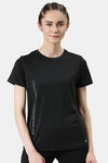 Enamor Relaxed Fitted Top - Black Mel Active Reflective — thumbnail 1